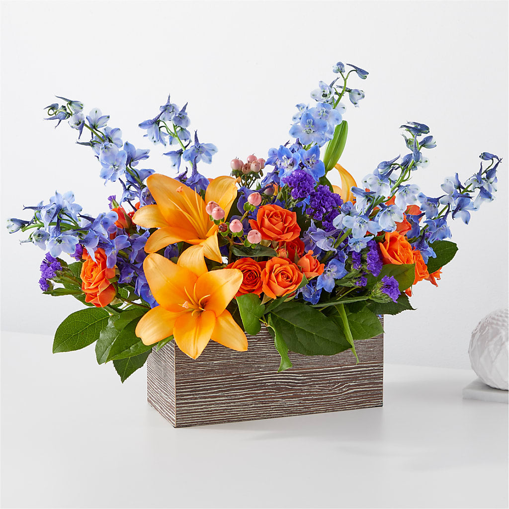 Radiant Citrus Box Bouquet – WILL & DEE'S FLORIST, Florence AL