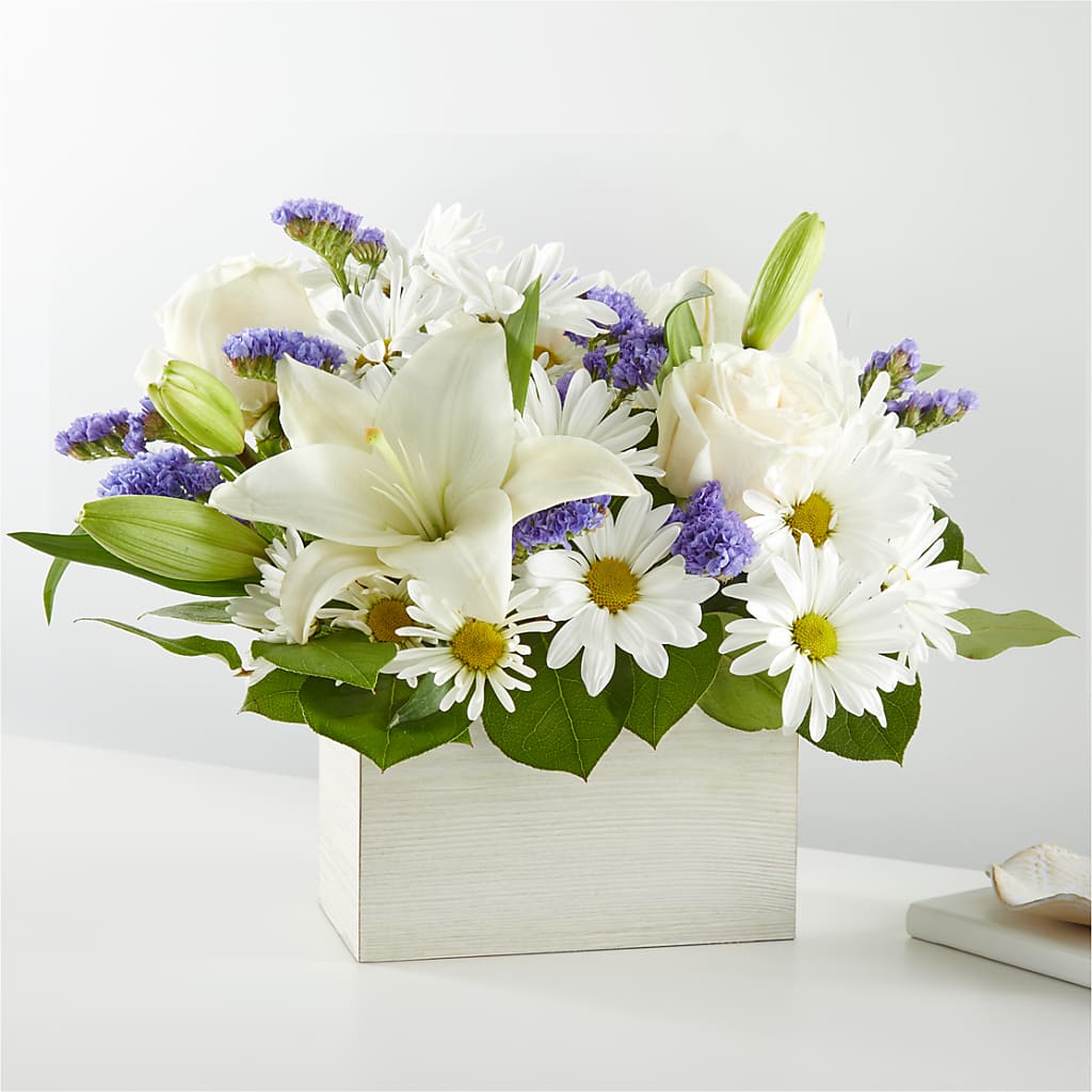 Beyond Blue Box Bouquet – WILL & DEE'S FLORIST, Florence AL
