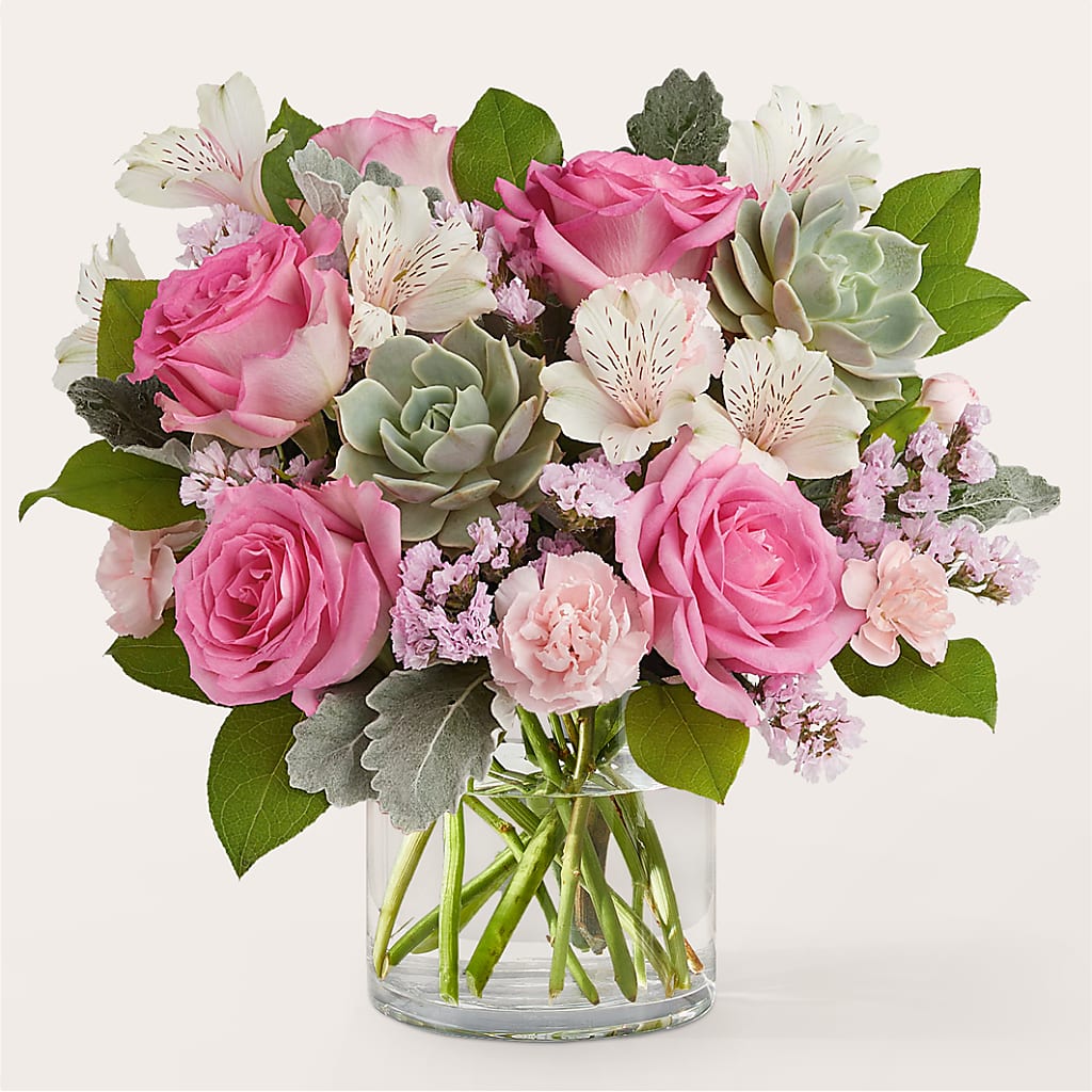 Dusty Rose Bouquet – WILL & DEE'S FLORIST, Florence AL