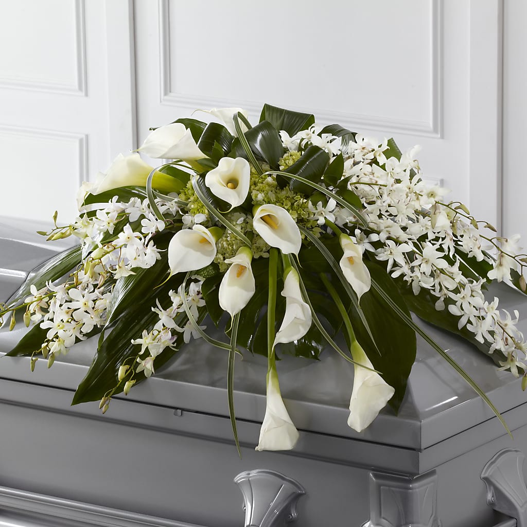 Angel Wings Casket Spray – WILL & DEE'S FLORIST, Florence AL