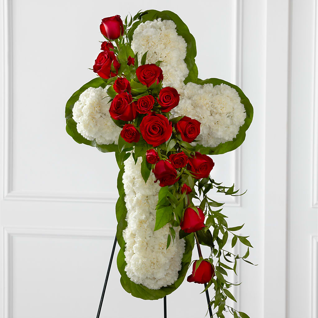 Floral Cross Easel – WILL & DEE'S FLORIST, Florence AL