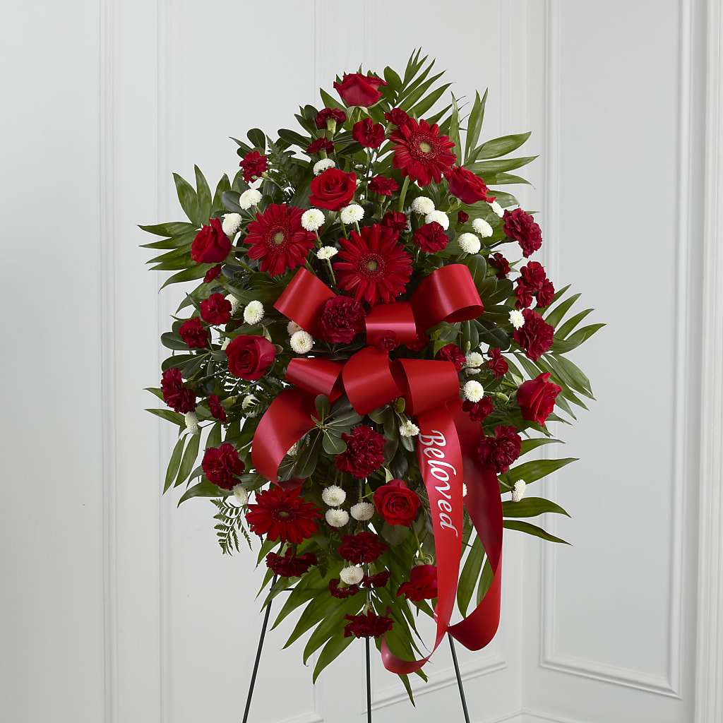 Treasured Memories Standing Spray – WILL & DEE'S FLORIST, Florence AL