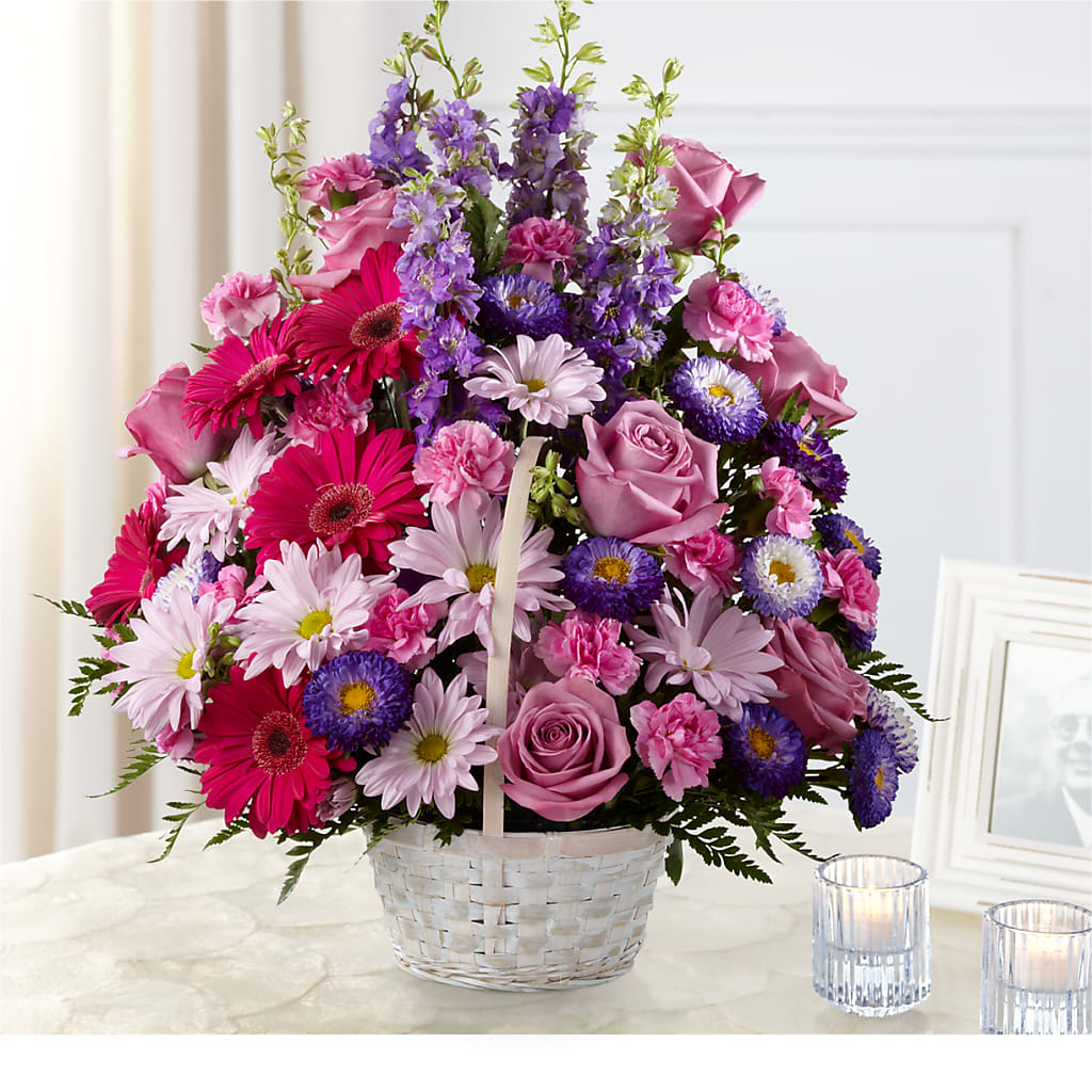 Pastel Peace Basket – WILL & DEE'S FLORIST, Florence AL