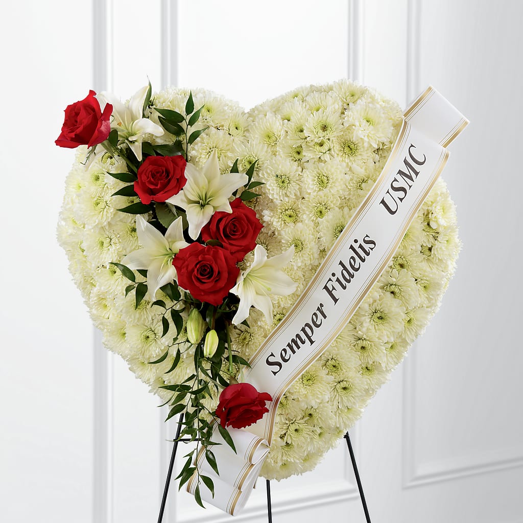 Heartfelt Hero Standing Heart – WILL & DEE'S FLORIST, Florence AL