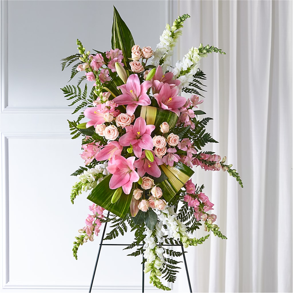 Elegant Embrace Standing Spray – WILL & DEE'S FLORIST, Florence AL