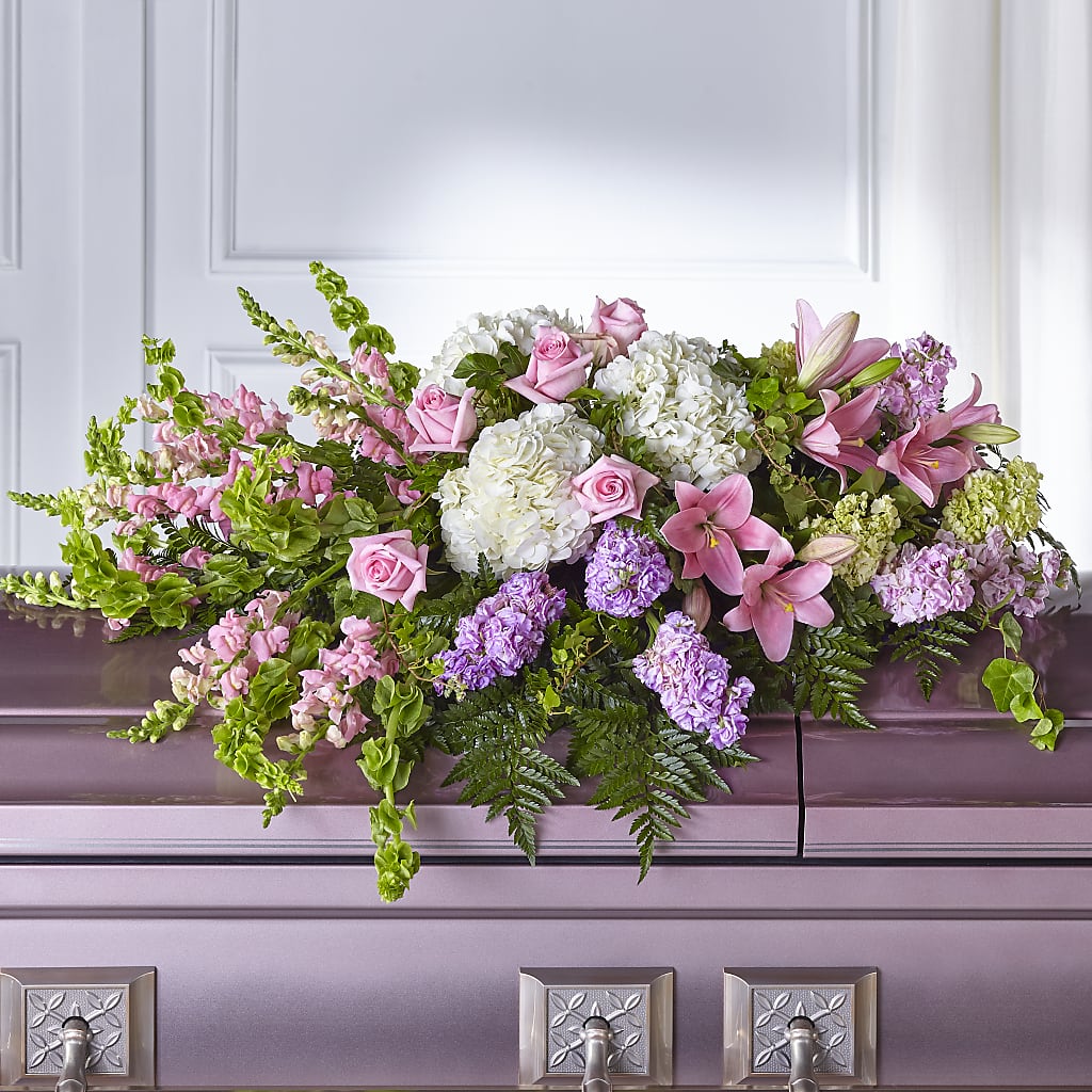 Life's Gratitude Casket Spray – WILL & DEE'S FLORIST, Florence AL