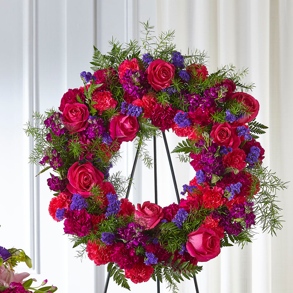 Calming Colors Wreath – WILL & DEE'S FLORIST, Florence AL