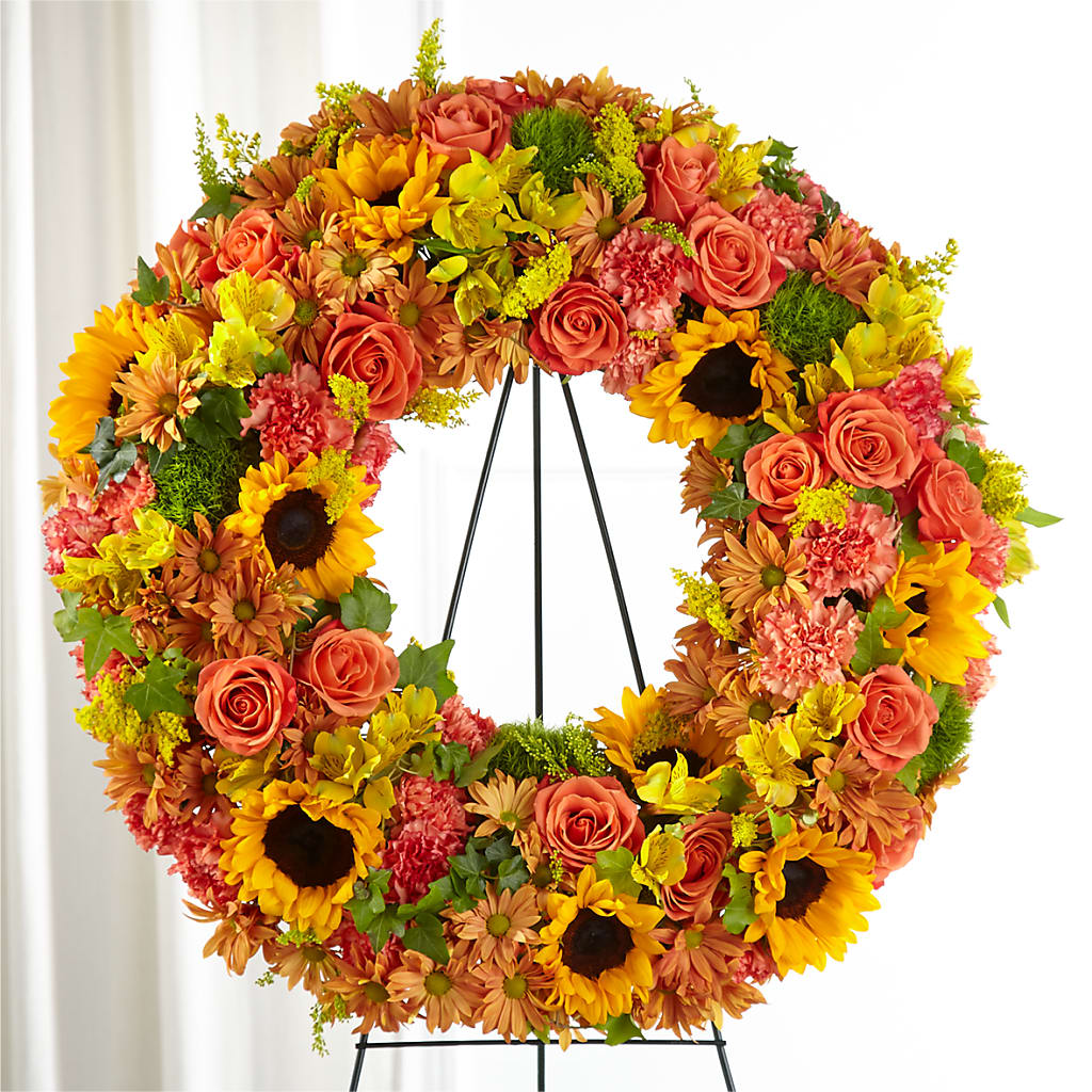 Autumnal Memories Wreath (Standard) – WILL & DEE'S FLORIST, Florence AL