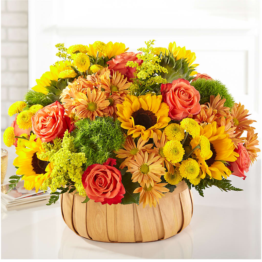 Harvest Sunflower Basket – WILL & DEE'S FLORIST, Florence AL