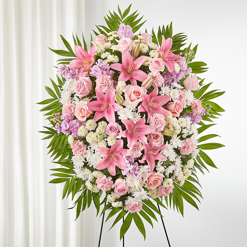 Offering Solace Standing Spray – WILL & DEE'S FLORIST, Florence AL