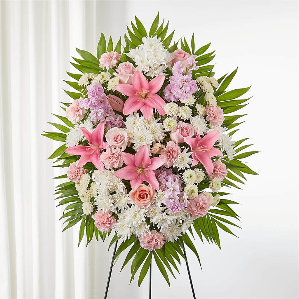Offering Solace Standing Spray – WILL & DEE'S FLORIST, Florence AL