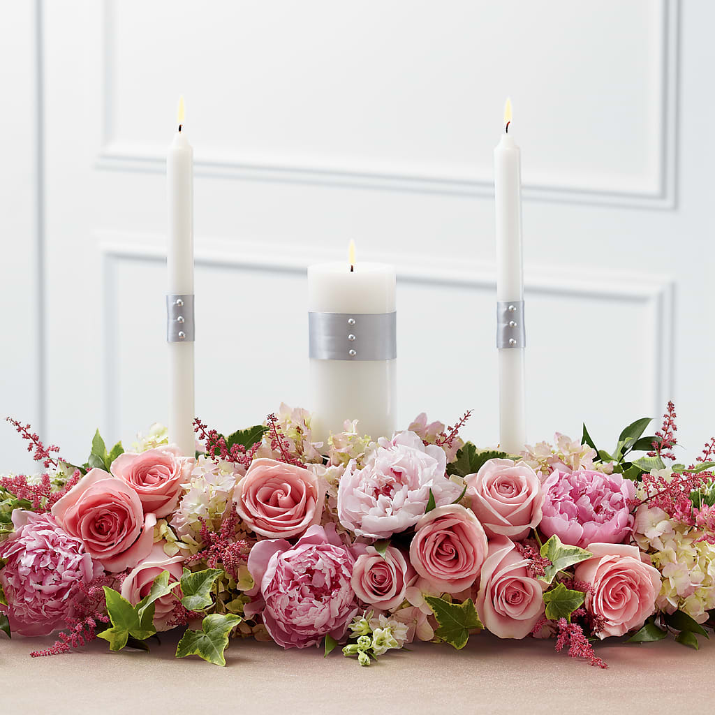 Worldwide Romance Unity Candle Arrangement – WILL & DEE'S FLORIST, Florence AL