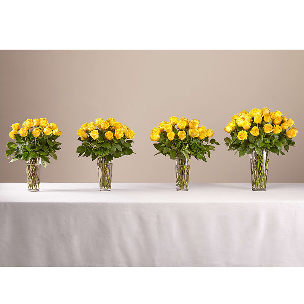 Long Stem Yellow Rose Bouquet – WILL & DEE'S FLORIST, Florence AL