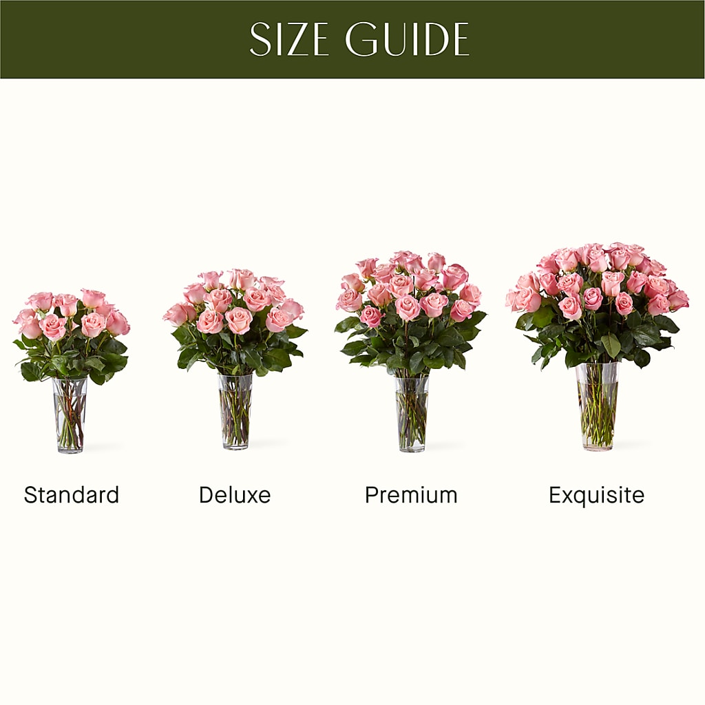 Long Stem Pink Rose Bouquet – WILL & DEE'S FLORIST, Florence AL
