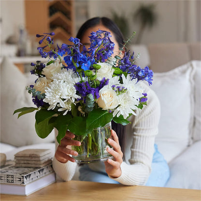 Cerulean Waves Bouquet – WILL & DEE'S FLORIST, Florence AL