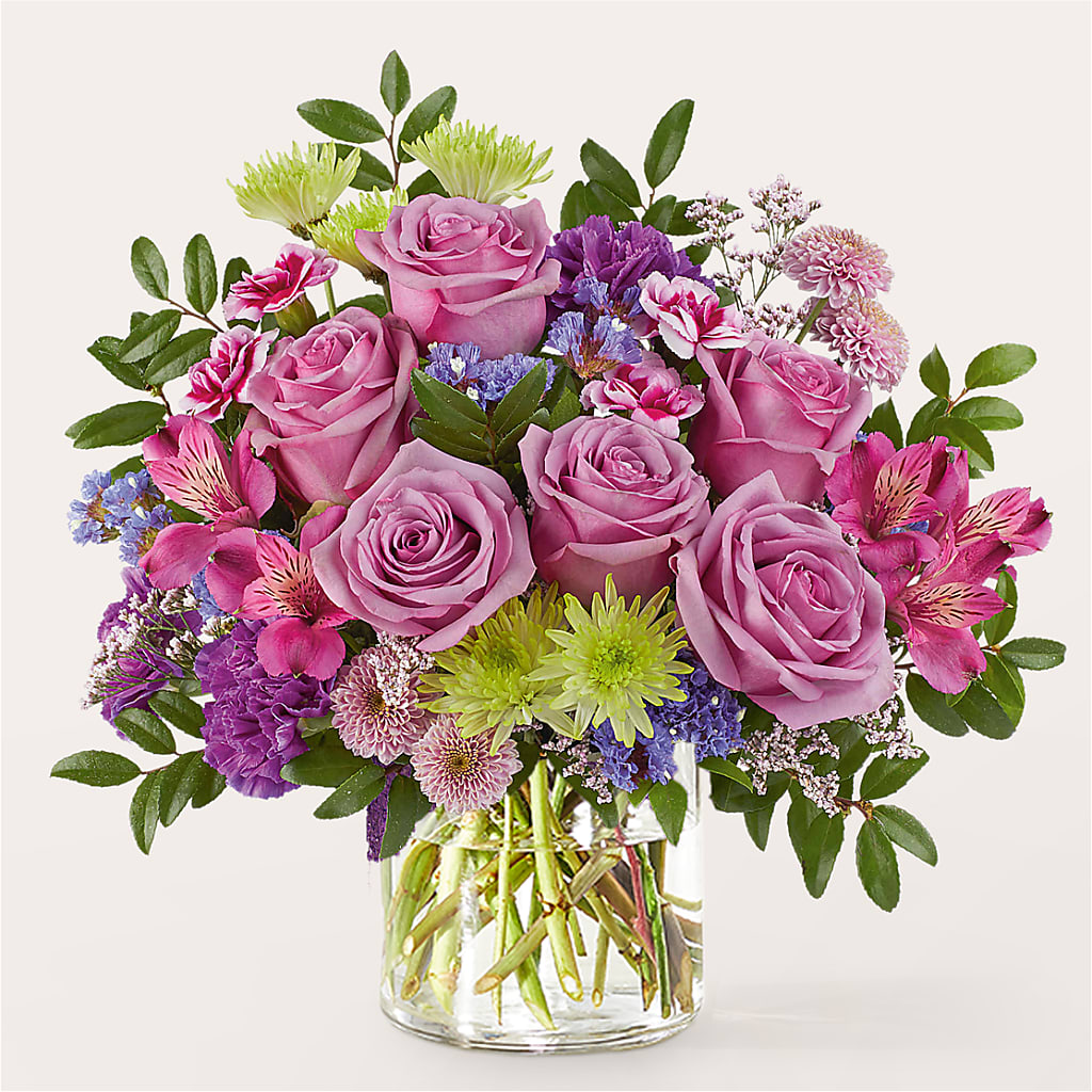 Glass Half Full Bouquet – WILL & DEE'S FLORIST, Florence AL