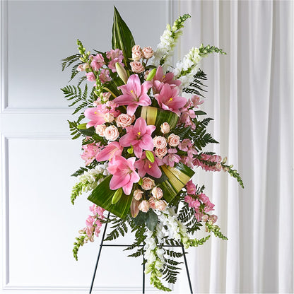 Elegant Embrace Standing Spray – WILL & DEE'S FLORIST, Florence AL