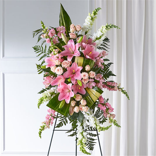 Elegant Embrace Standing Spray – WILL & DEE'S FLORIST, Florence AL