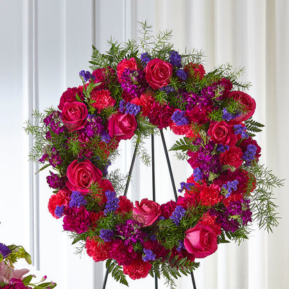 Calming Colors Wreath – WILL & DEE'S FLORIST, Florence AL
