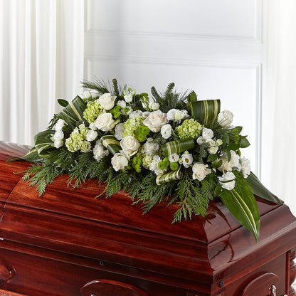 Hopeful Gesture Casket Spray – WILL & DEE'S FLORIST, Florence AL