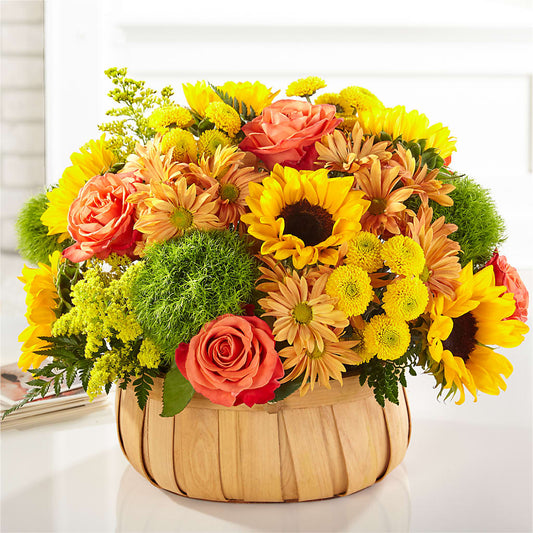 Harvest Sunflower Basket – WILL & DEE'S FLORIST, Florence AL