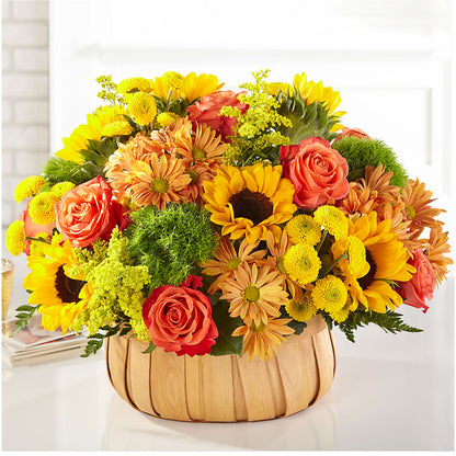 Harvest Sunflower Basket – WILL & DEE'S FLORIST, Florence AL