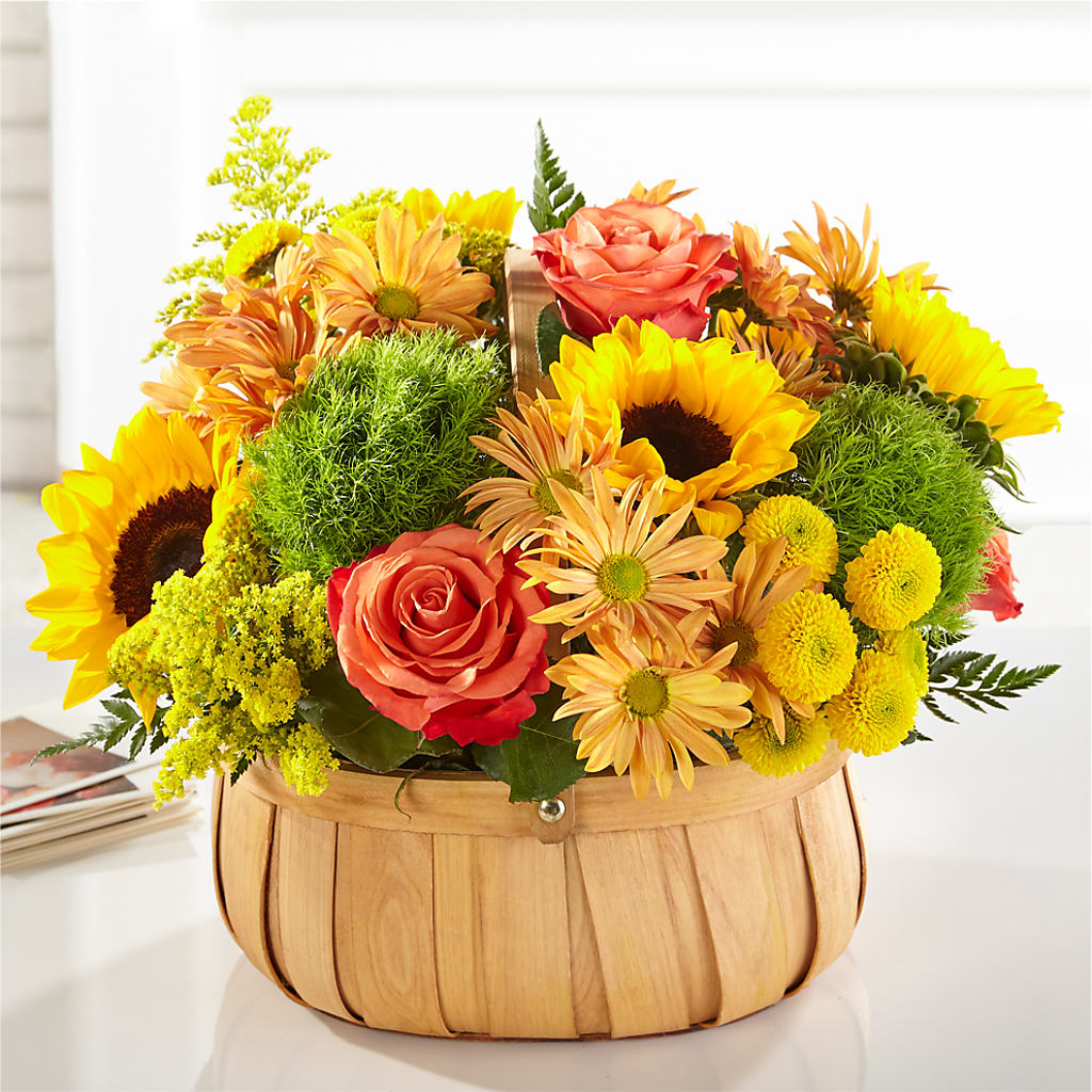 Harvest Sunflower Basket – WILL & DEE'S FLORIST, Florence AL