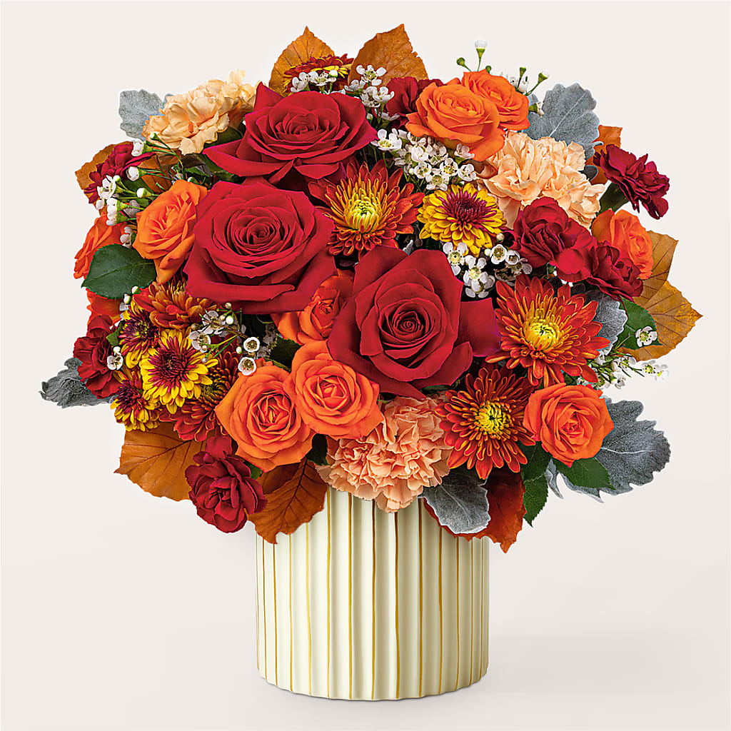Merlot Bouquet with Ivory Vase – WILL & DEE'S FLORIST, Florence AL