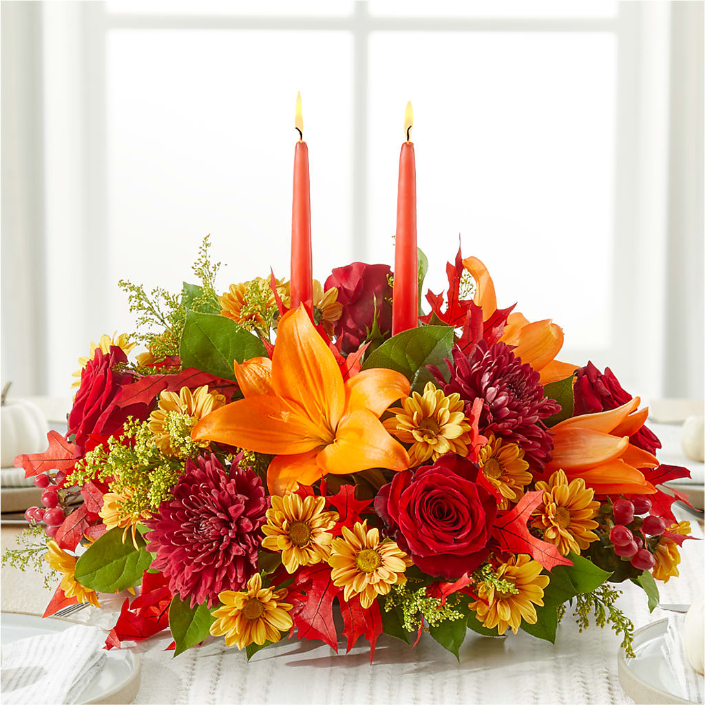 Autumn's Embrace Centerpiece – WILL & DEE'S FLORIST, Florence AL