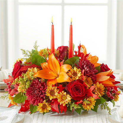 Autumn's Embrace Centerpiece – WILL & DEE'S FLORIST, Florence AL