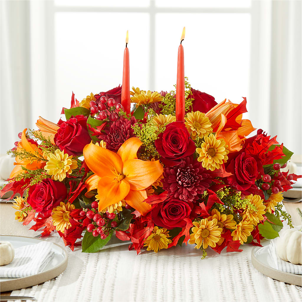 Autumn's Embrace Centerpiece – WILL & DEE'S FLORIST, Florence AL