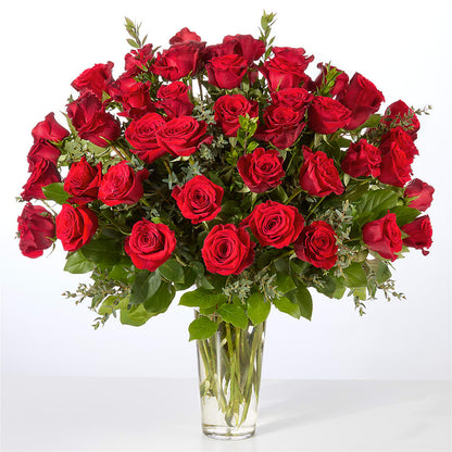 Forever Yours Fifty Stem Red Rose Bouquet – WILL & DEE'S FLORIST, Florence AL